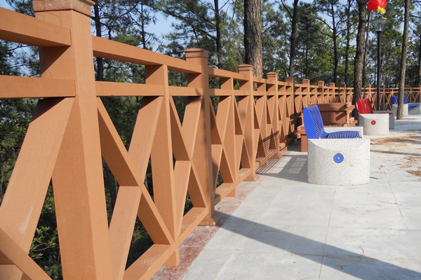 阳江合山生态园木塑栏杆